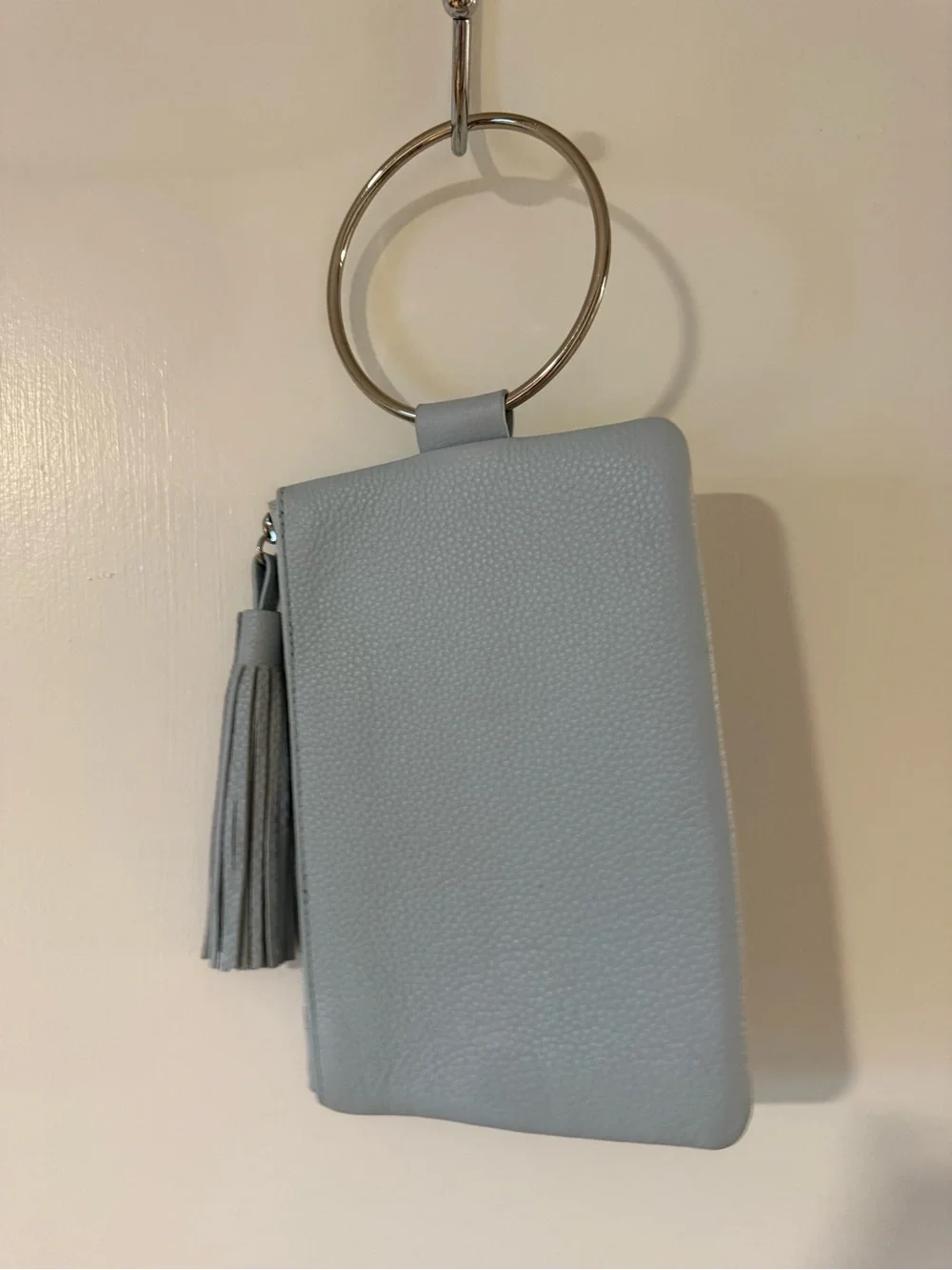 Women’s Tassel Wristlet Clutch - Light blue